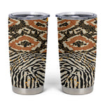 Wild Animal Skins Tumbler Cup African Tribal Pattern
