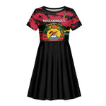 Personalized FRELIMO Mozambique Kid Short Sleeve Dress Happy Revolution Day - African Pride