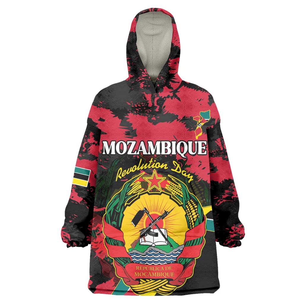 Personalized FRELIMO Mozambique Kid Wearable Blanket Hoodie Happy Revolution Day - African Pride