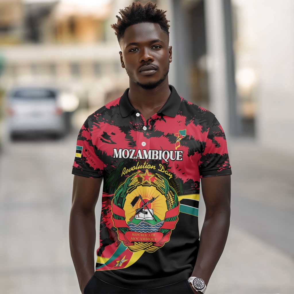 Personalized FRELIMO Mozambique Polo Shirt Happy Revolution Day - African Pride