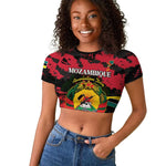 Personalized FRELIMO Mozambique Raglan Cropped T shirt Happy Revolution Day - African Pride