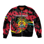 Personalized FRELIMO Mozambique Sleeve Zip Bomber Jacket Happy Revolution Day - African Pride
