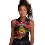 Personalized FRELIMO Mozambique Women Sleeveless Polo Shirt Happy Revolution Day - African Pride