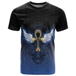 Personalised Egyptian Ankh T shirt Egypt Hieroglyphs Pattern