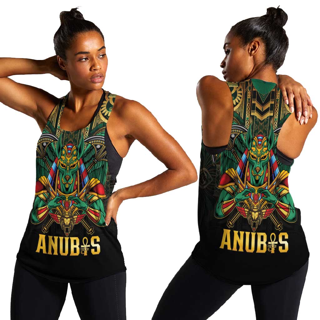 Ancient Egypt Women Racerback Tank Anubis Egyptian