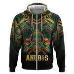 Ancient Egypt Zip Hoodie Anubis Egyptian