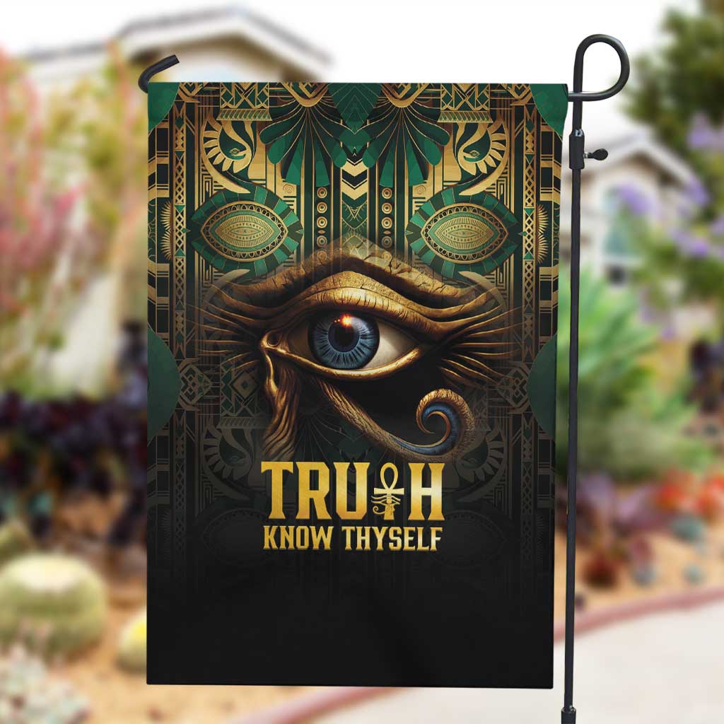 Egypt Eye of Horus Garden Flag Golden Ancient Egypt Pattern