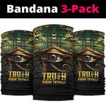 Egypt Eye of Horus Neck Gaiter Golden Ancient Egypt Pattern LT15