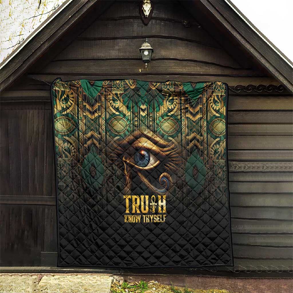 Egypt Eye of Horus Quilt Golden Ancient Egypt Pattern