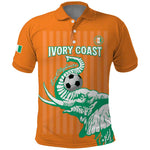 Custom Cote dIvoire Football Polo Shirt Les Elephants