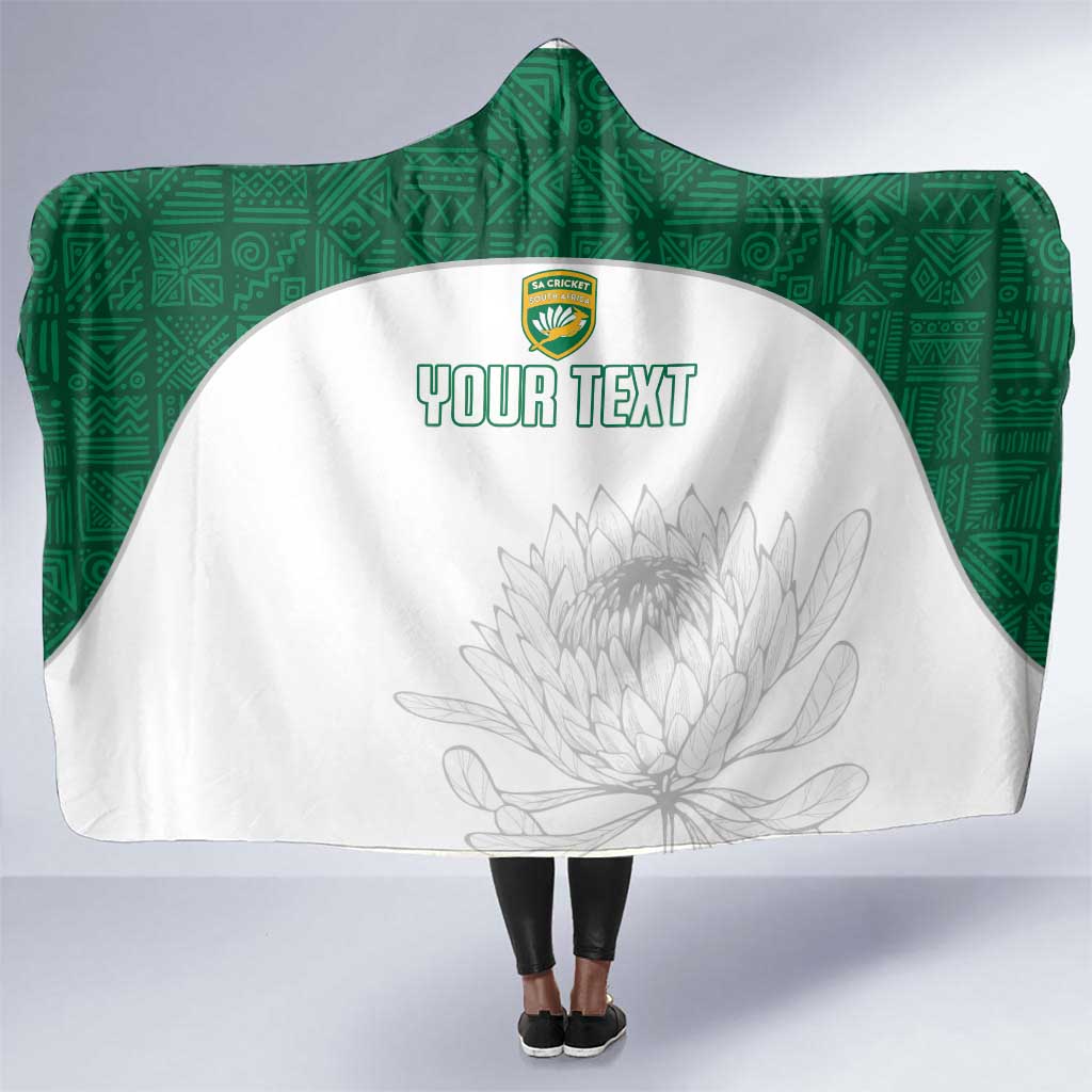Afro Cricket Tanzania Custom Hooded Blanket Go Cows Sporty African Pattern LT14 main image 1