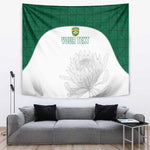 Custom Afro South Africa Cricket Tapestry Go Proteas - African Pattern