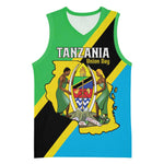 Personalised Afro Tanzania Basketball Jersey Happy Union Day - African Pride