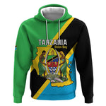Personalised Afro Tanzania Hoodie Happy Union Day