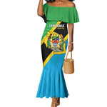 Personalised Afro Tanzania Mermaid Dress Happy Union Day