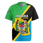 Personalised Afro Tanzania Rugby Jersey Happy Union Day