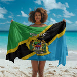 Personalised Afro Tanzania Sarong Happy Union Day