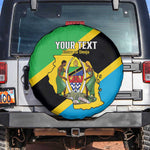 Personalised Afro Tanzania Spare Tire Cover Happy Union Day