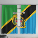 Personalised Afro Tanzania Window Curtain Happy Union Day