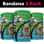 Afro Tanzania Giraffe Neck Gaiter Coat Of Arms Curve Style LT15