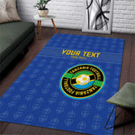 Custom Tanzania Football Area Rug Taifa Stars Go Champions