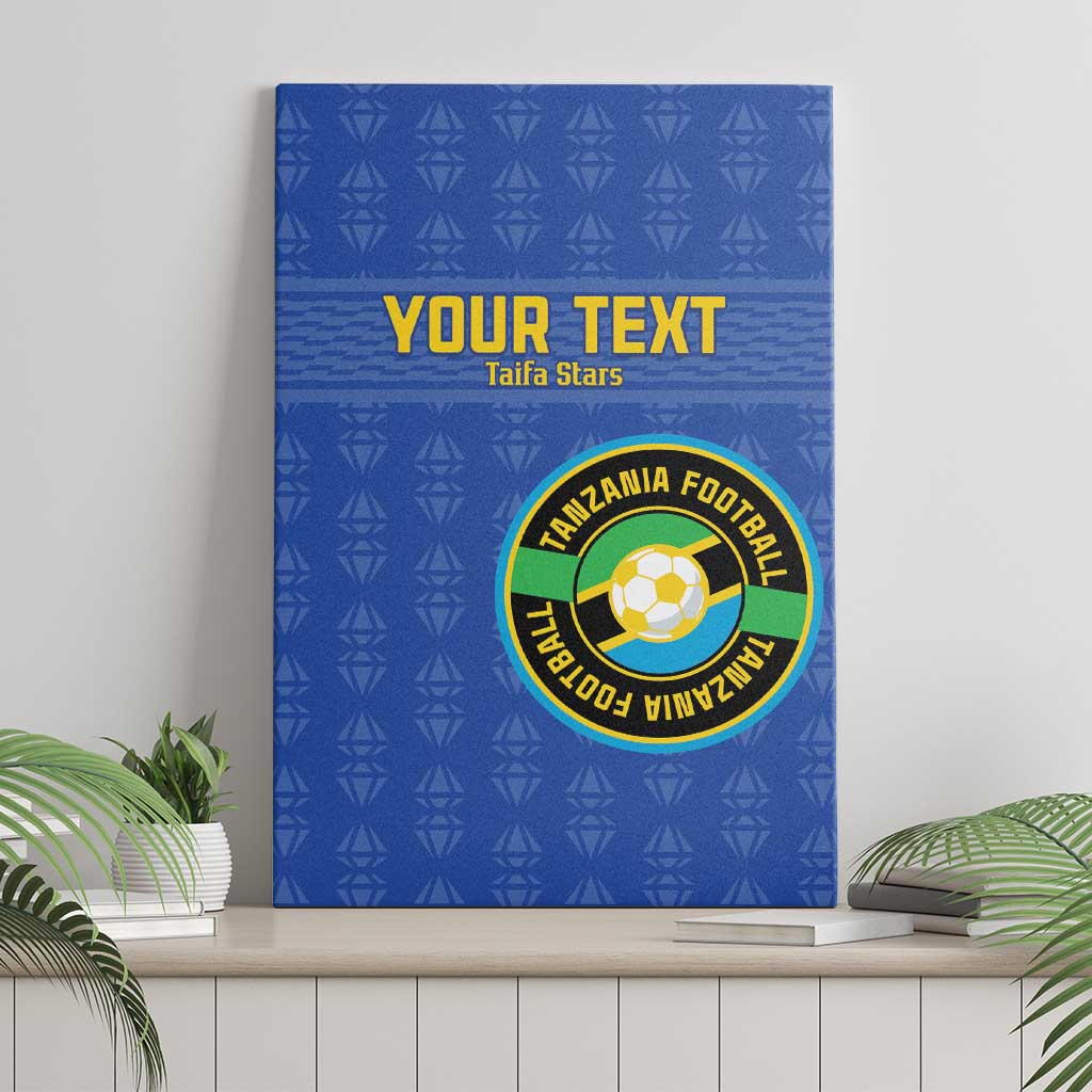 Custom Tanzania Football Canvas Wall Art Taifa Stars Go Champions
