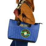 Custom Tanzania Football Leather Tote Bag Taifa Stars Go Champions