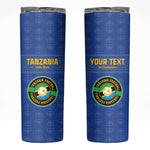 Custom Tanzania Football Skinny Tumbler Taifa Stars Go Champions