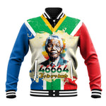Nelson Mandela International Day 46664 Baseball Jacket Its In Our Hands - Batik Pattern - African Pride