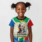 Nelson Mandela International Day 46664 Kid T shirt Its In Our Hands - Batik Pattern - African Pride