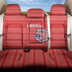 Liberia Football Back Car Seat Cover African Tribal Pattern - Red Jersey - African Pride