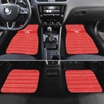 Liberia Football Car Mats African Tribal Pattern - Red Jersey - African Pride