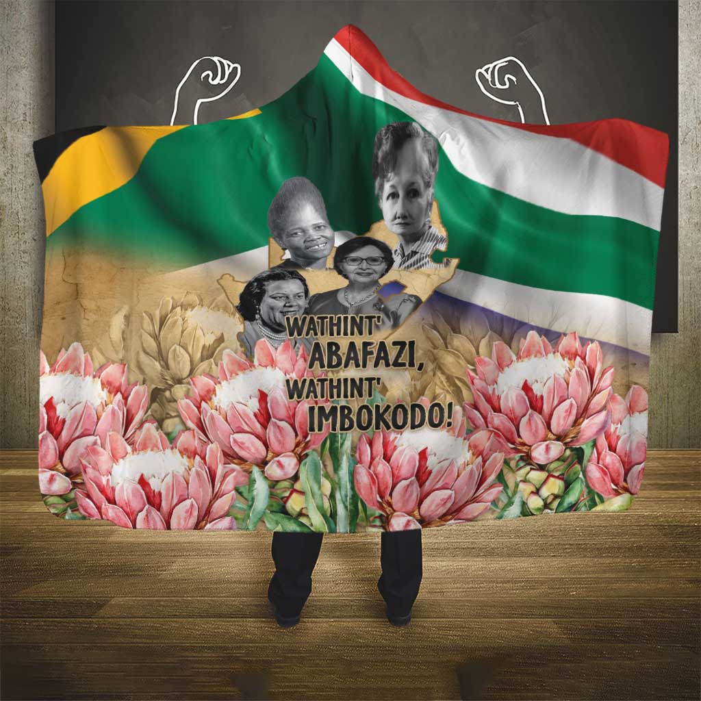 South African Women Fight Apartheir Hooded Blanket Wathint Abafazi Wathint Imbokodo - African Pride