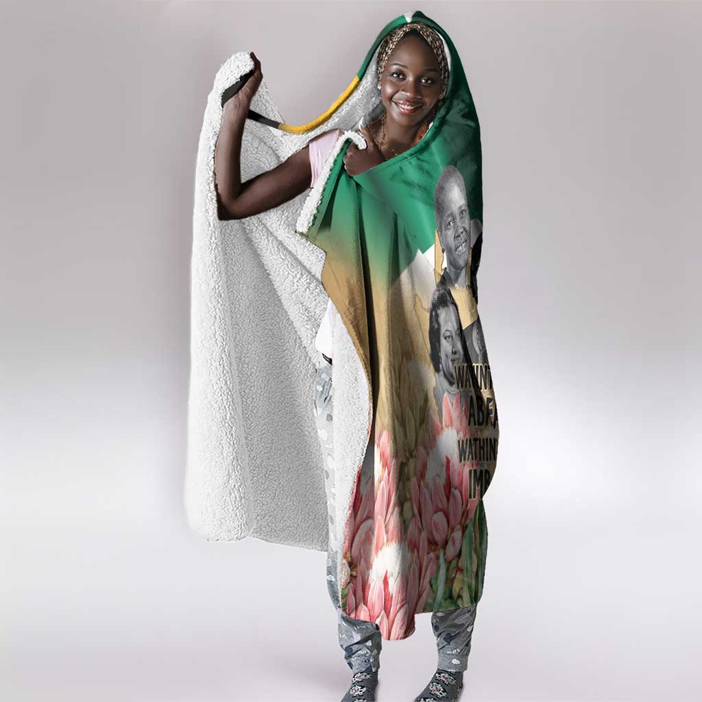South African Women Fight Apartheir Hooded Blanket Wathint Abafazi Wathint Imbokodo - African Pride