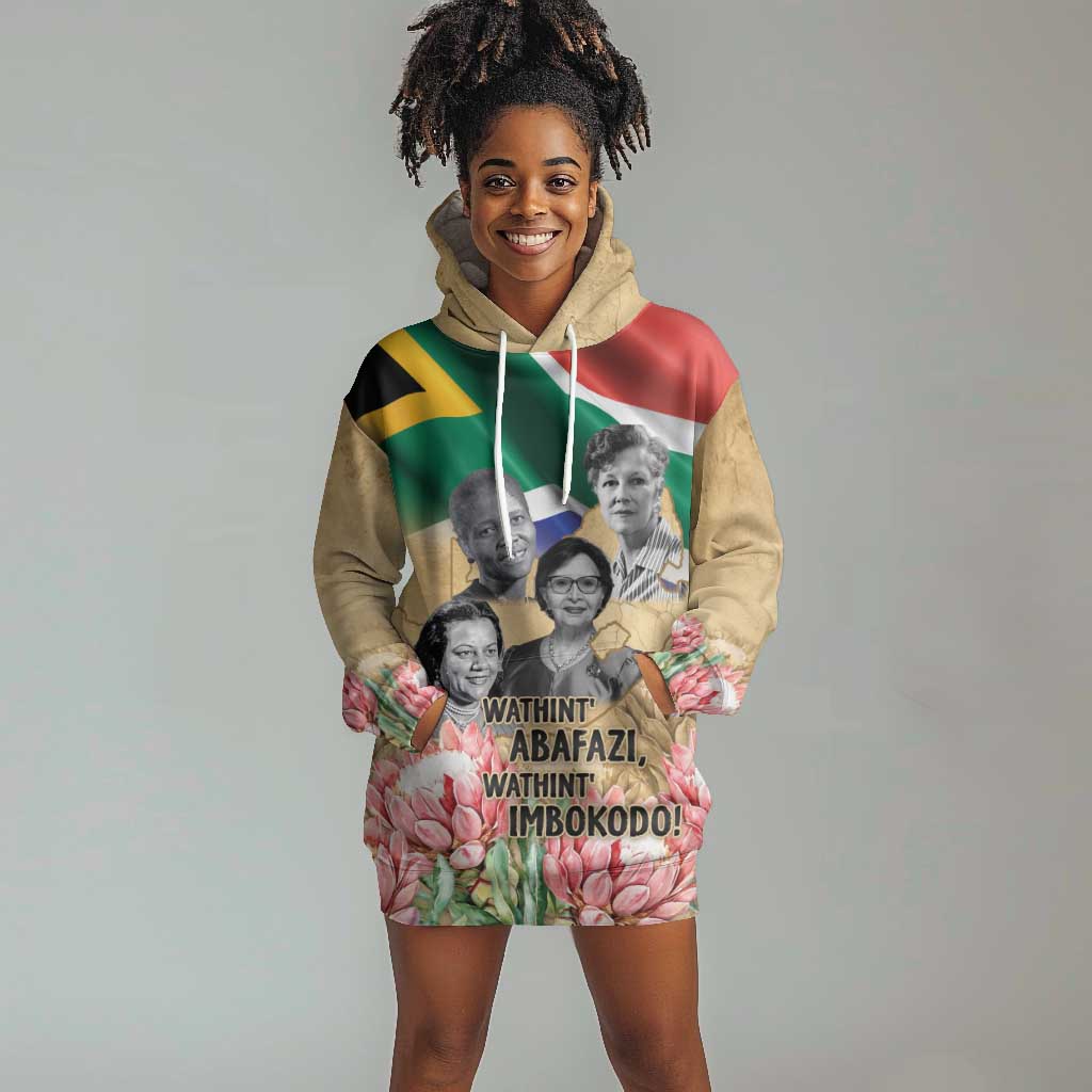 Africa International Women Day Wearable Blanket Hoodie African Pattern LT14