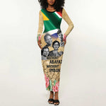 South African Women Fight Apartheir Long Sleeve Bodycon Dress Wathint Abafazi Wathint Imbokodo - African Pride