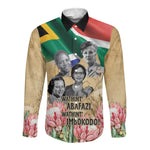 South African Women Fight Apartheir Long Sleeve Button Shirt Wathint Abafazi Wathint Imbokodo - African Pride