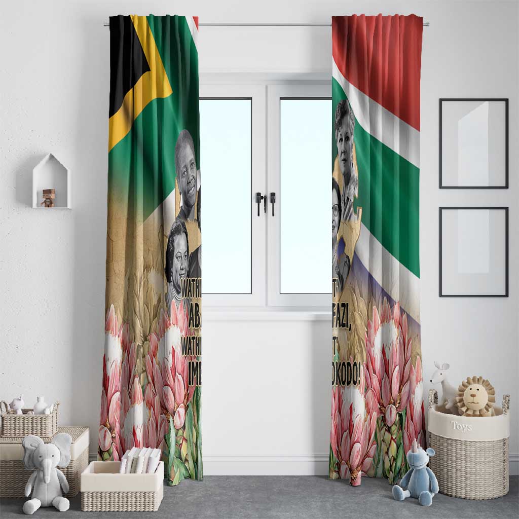 South African Women Fight Apartheir Window Curtain Wathint Abafazi Wathint Imbokodo - African Pride