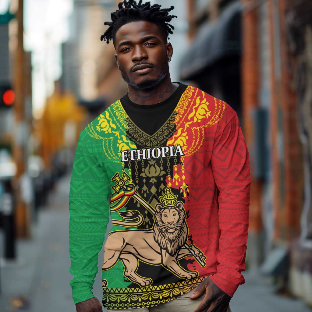 Personalised Afro Ethiopia Beach Blanket Lion Of Judah - African Pattern LT15
