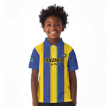 Custom Afro Tanzania Football Kid Polo Shirt We Are Champions