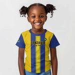 Custom Afro Tanzania Football Kid T shirt We Are Champions