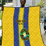 Custom Afro Tanzania Football Quilt We Are Champions