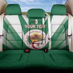 Personalised Afro Algeria Back Car Seat Cover Coat Of Arms With Islamic Pattern