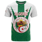 Personalised Afro Algeria T shirt Coat Of Arms With Islamic Pattern