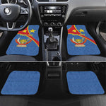 Personalised DR Congo Car Mats Coat Of Arms With Map