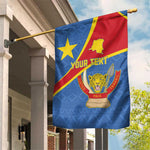 Personalised DR Congo Garden Flag Coat Of Arms With Map