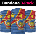 Personalised DR Congo Neck Gaiter Coat Of Arms Map LT15
