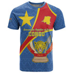 Personalised DR Congo T shirt Coat Of Arms With Map