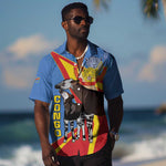 DR Congo Hawaiian Shirt Okapi Coat Of Arms