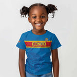 DR Congo Football Custom Kid T shirt Go Champions